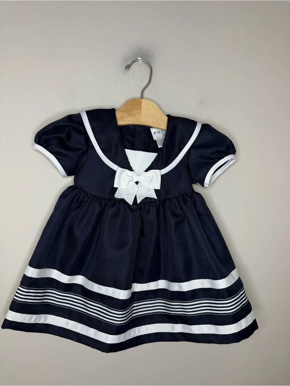 $12 ADD ON Vintage Rare Editions DRESS 18M Christmas nautical janie and jack